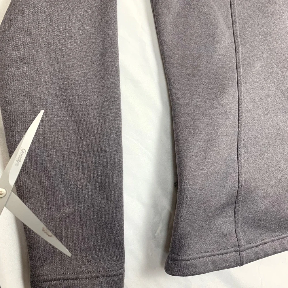 The North Face Fleece Jacket Womens M Gray Full Zip Mock Neck Softshell SOFT - Picture 5 of 10